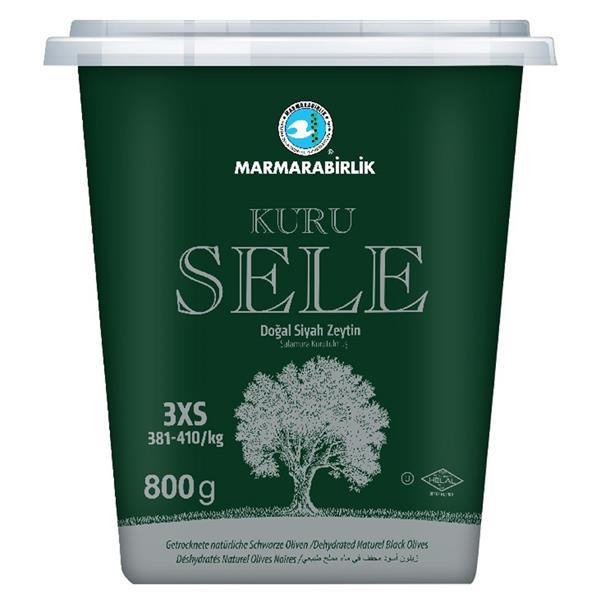 Marmarabirlik Selene Medium Dry black olives (3XS) 800 GR