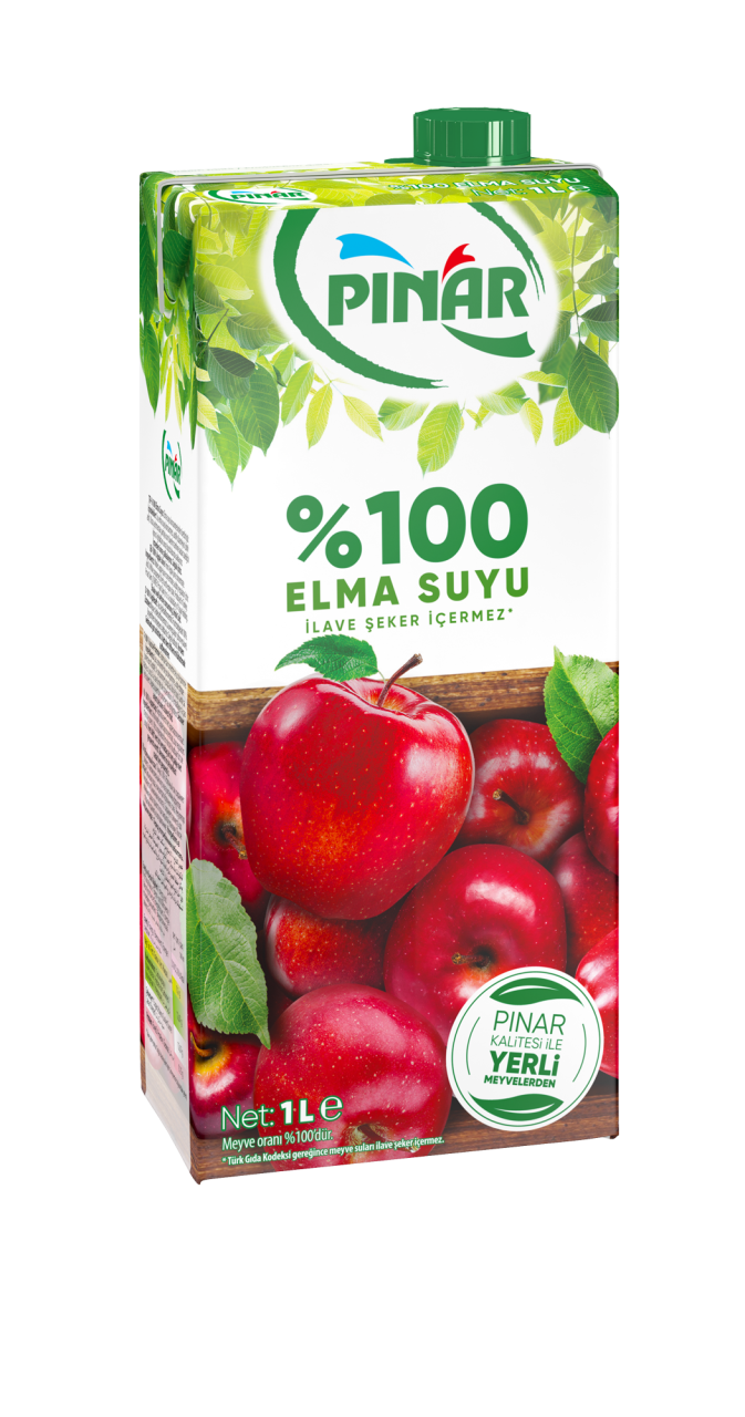 Pınar %100 Elma Suyu 1 Lt