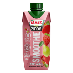 Tamek Zinde Smoothie Çilek-Armut-Elma 330 ml